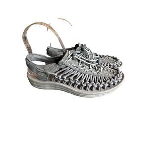 Keen Women’s Braided Slingback Sandals in Light Gray